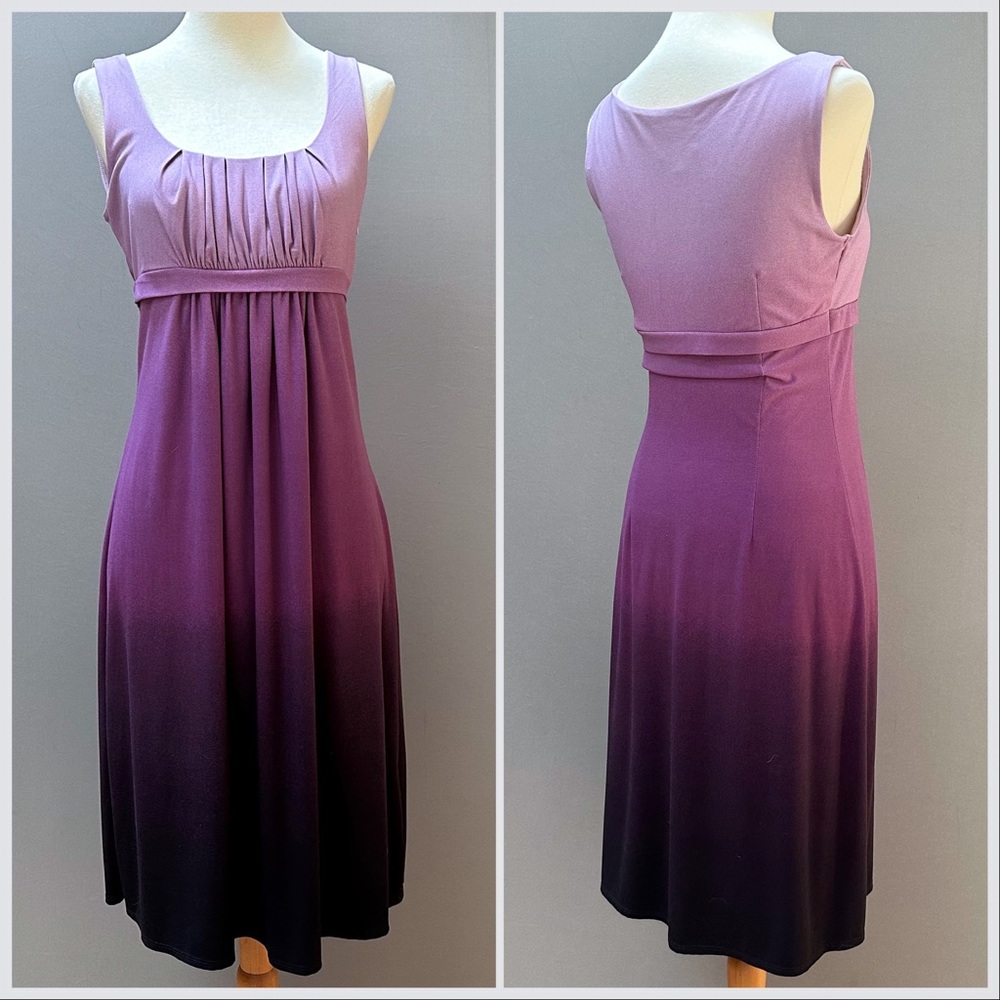 LOFT beautiful purple ombré dress, 4. - Picture 5 of 6